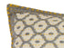 Artisan Hand Loomed Cotton Lumbar Pillow - Gray with Yellow Stitching - 16"x48" - ARCADIA HOME